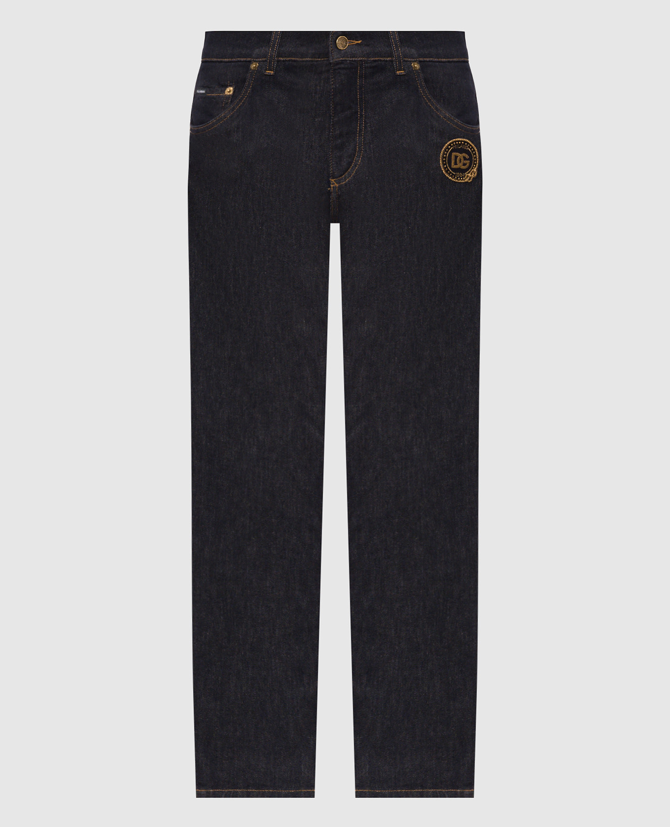 

Blue jeans with DG brand appliqué Dolce&Gabbana