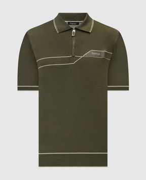 Stefano Ricci Green silk polo with logo K616434Z33F26104