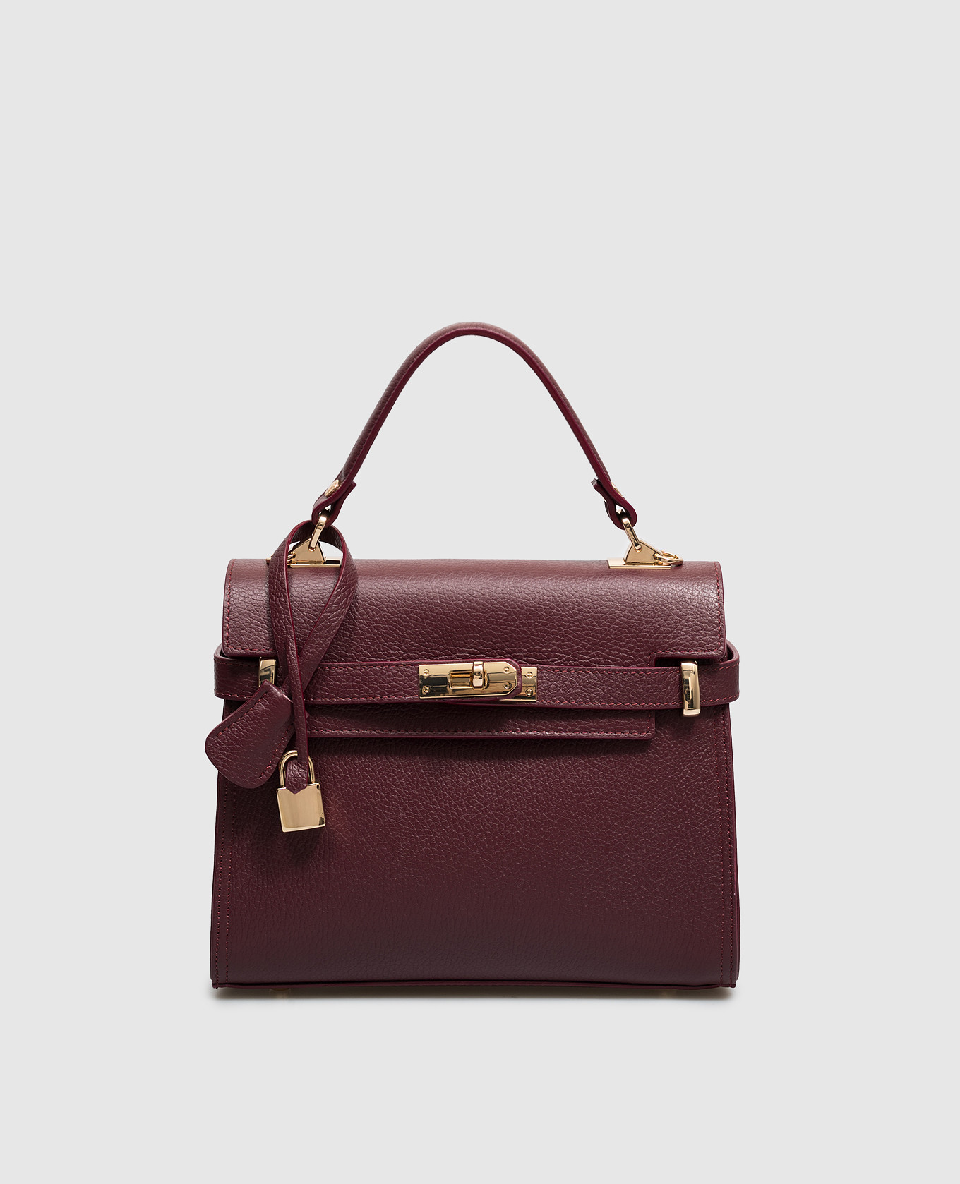 Burgundy leather bag