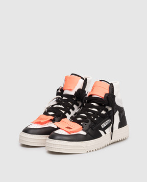 Off-White Black 3.0 Floating Arrow combo high tops OMIA065S26LEA001