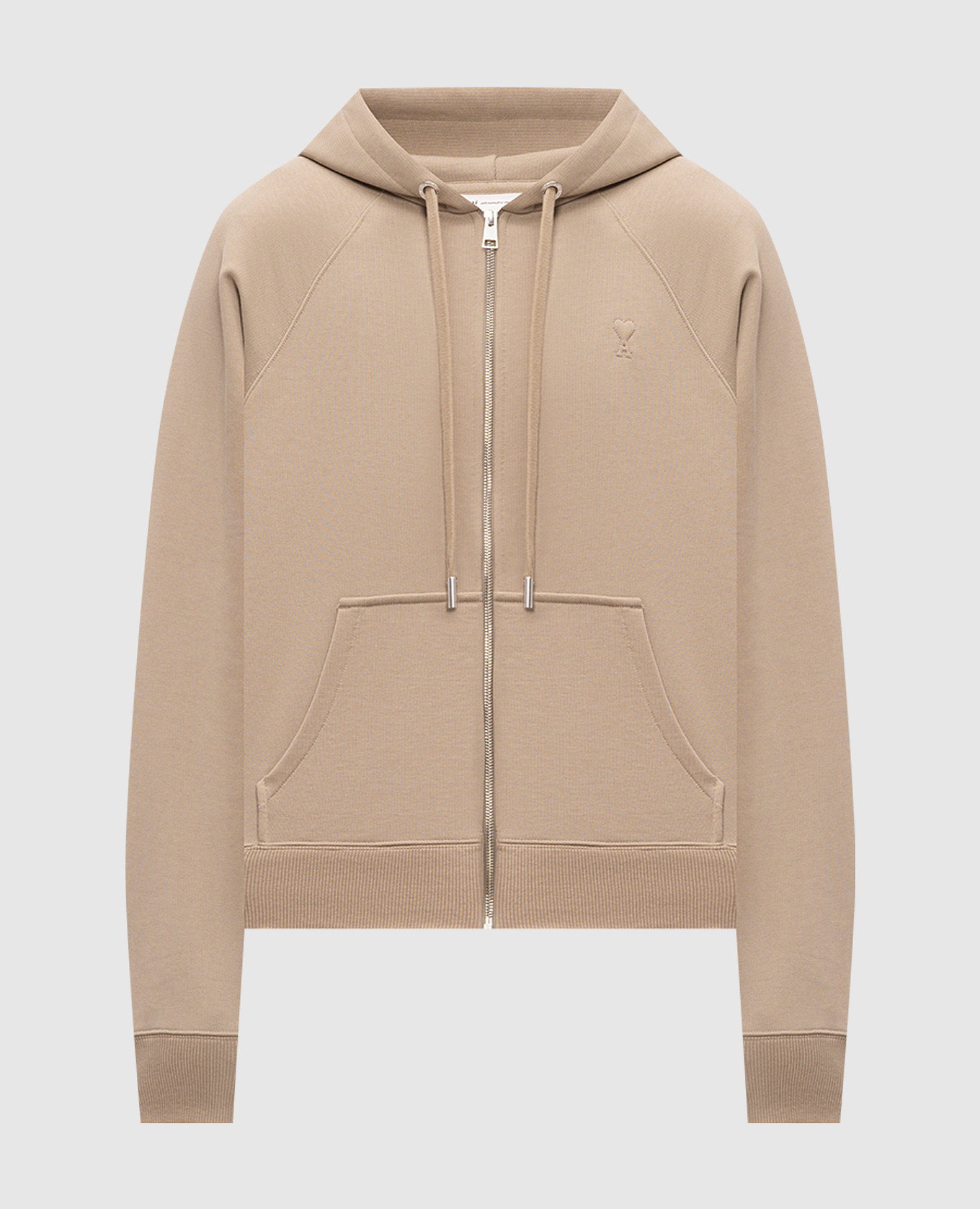 

Beige sports jacket with emblem Ami Paris