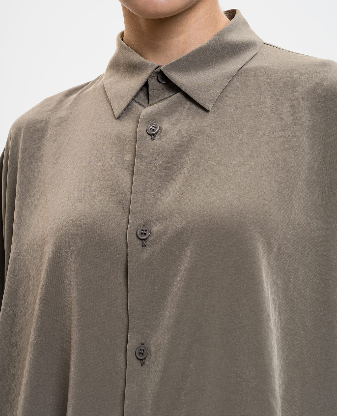 Khaki shirt Y`S Yamamoto 5