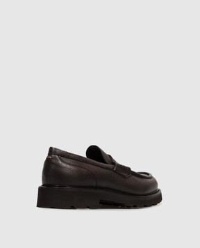Canali Brown leather loafers RF01356611244