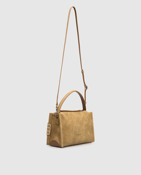 JW Anderson Brown Suede Loafer Bag HB0762LA0319
