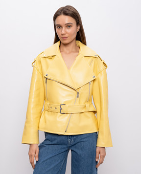Babe Pay Pls Yellow leather jacket 2208ЗМGRAND