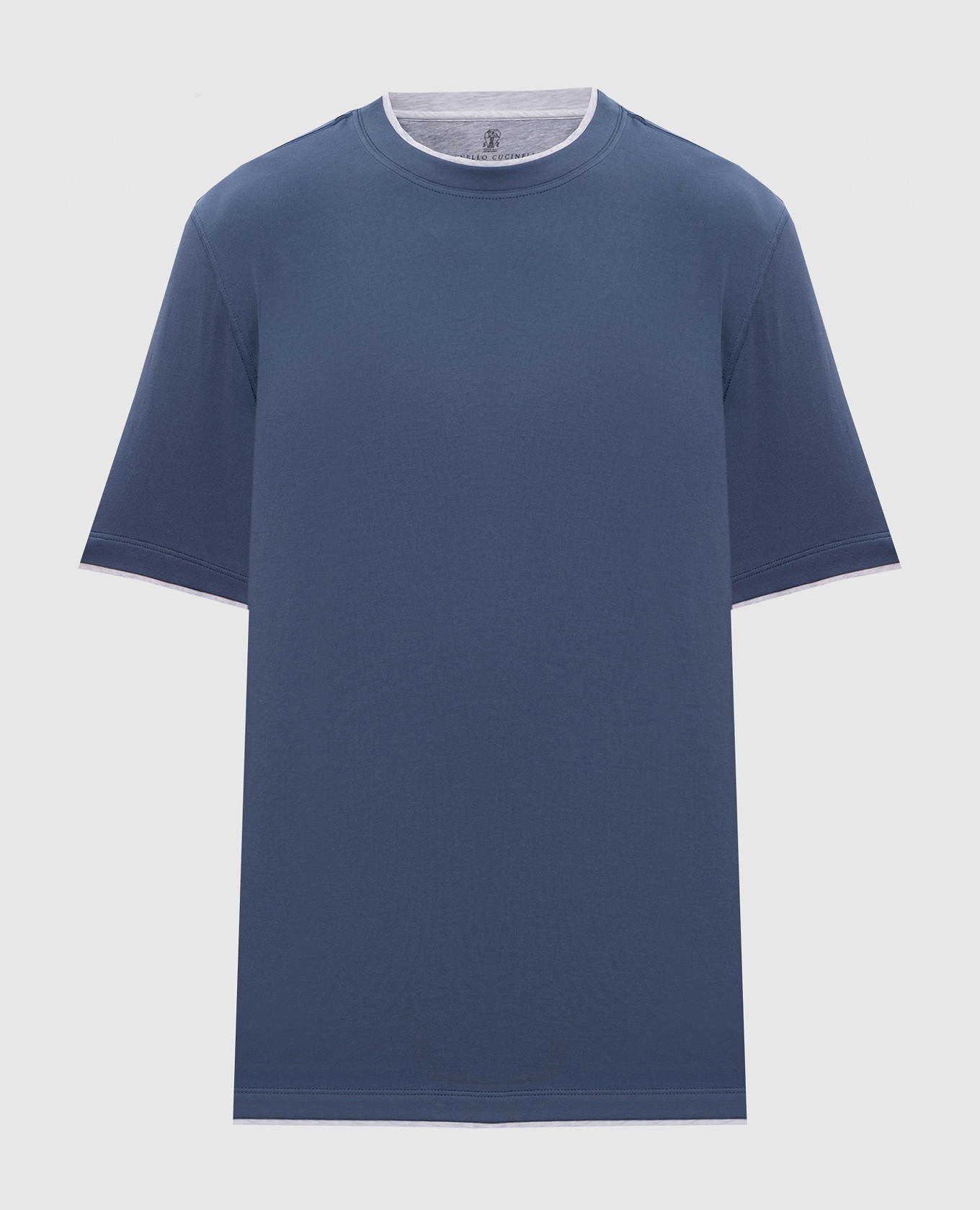 Blue layered T-shirt