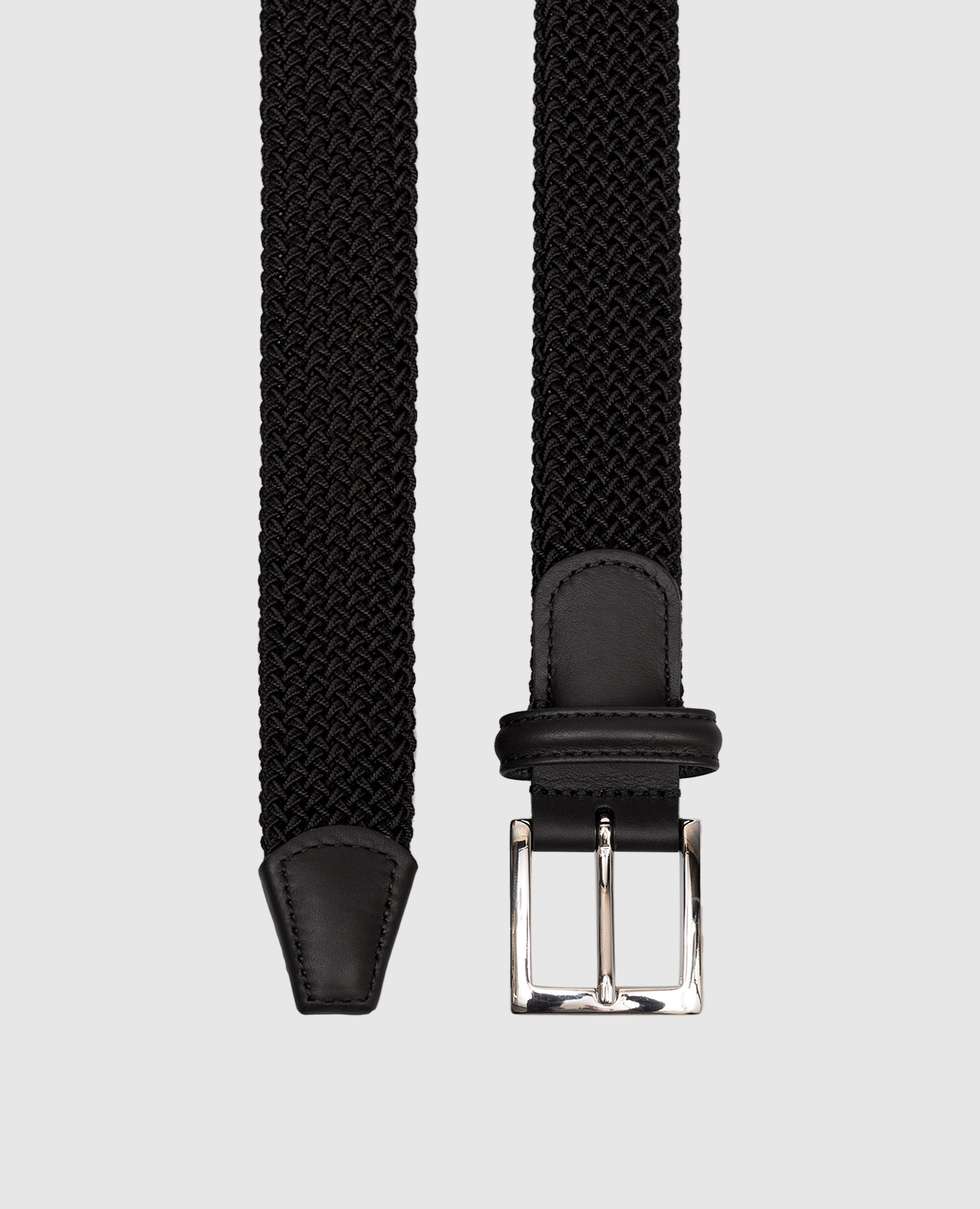 

Black braided belt Kiton