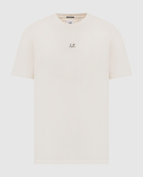C.P. Company Beige T-shirt with logo MTS114A006374G