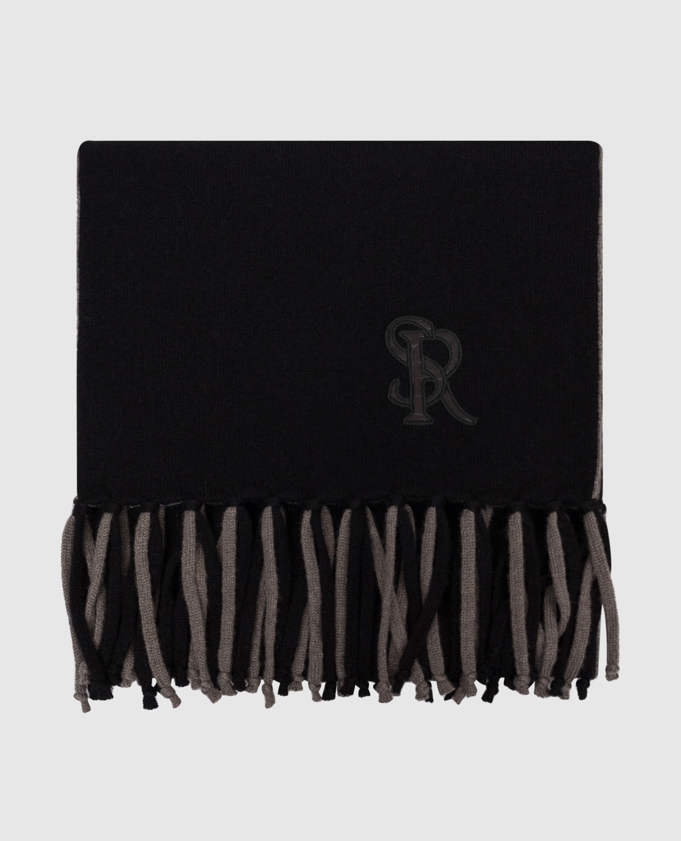 Reversible cashmere scarf