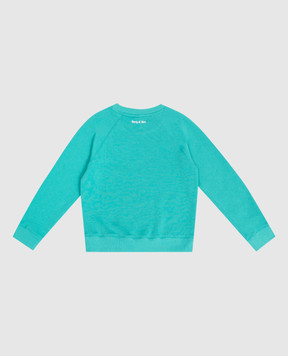 Sporty & Rich Children's green insulated sweatshirt Be Nice WS076712003GR02