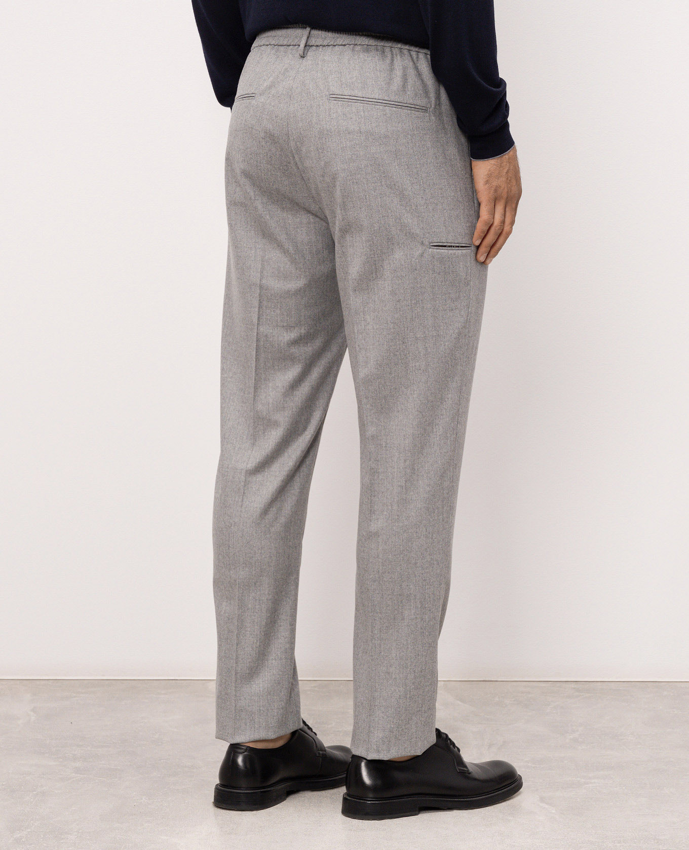 Gray wool pants Peserico 4