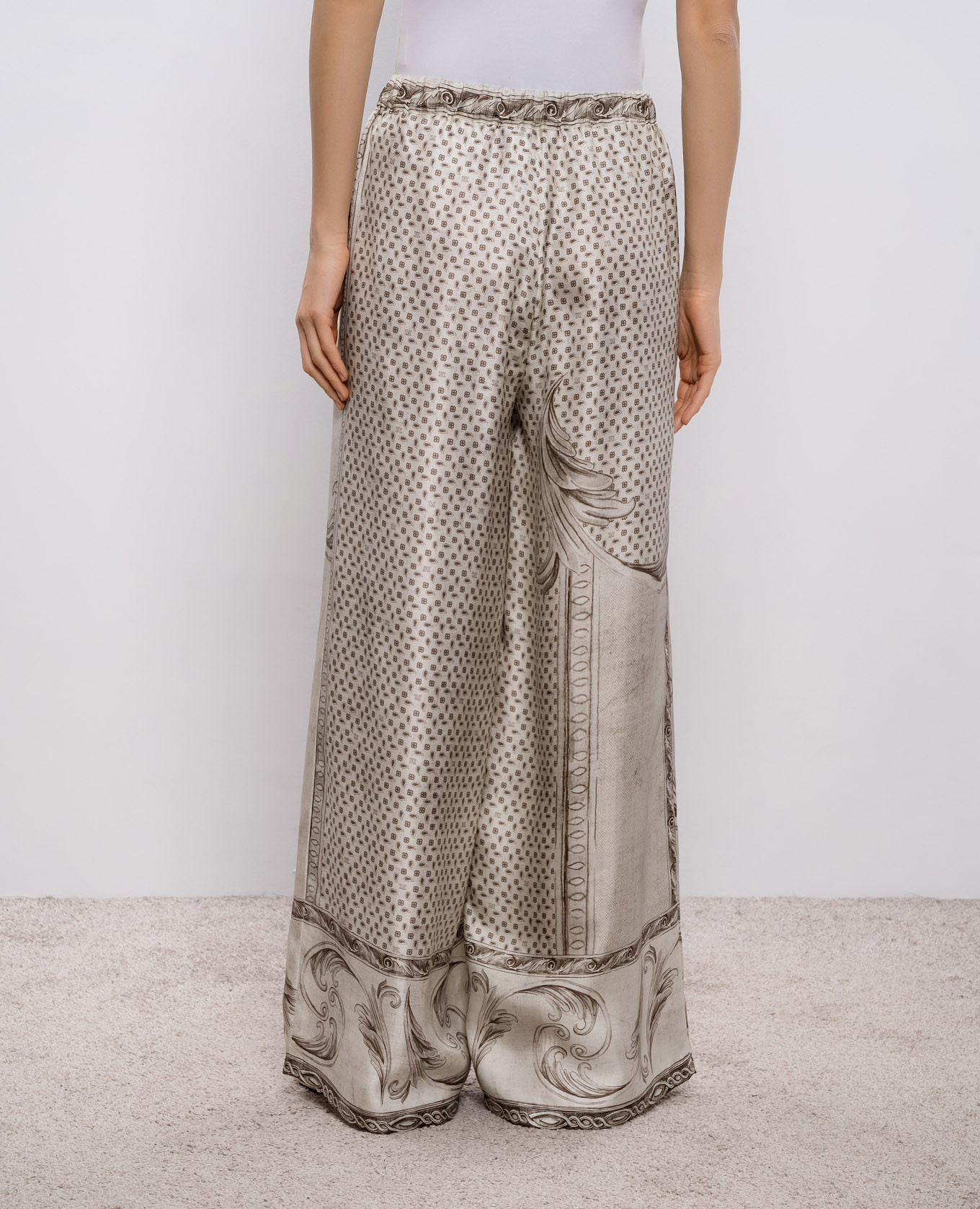 

MXMRIVE beige silk pants Max Mara