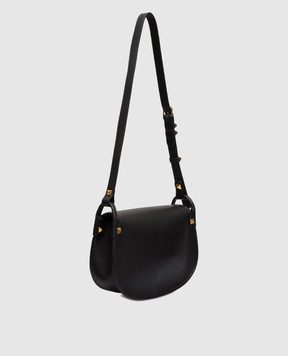 Valentino Rockstud black leather saddle bag 8W2B0T06FEF