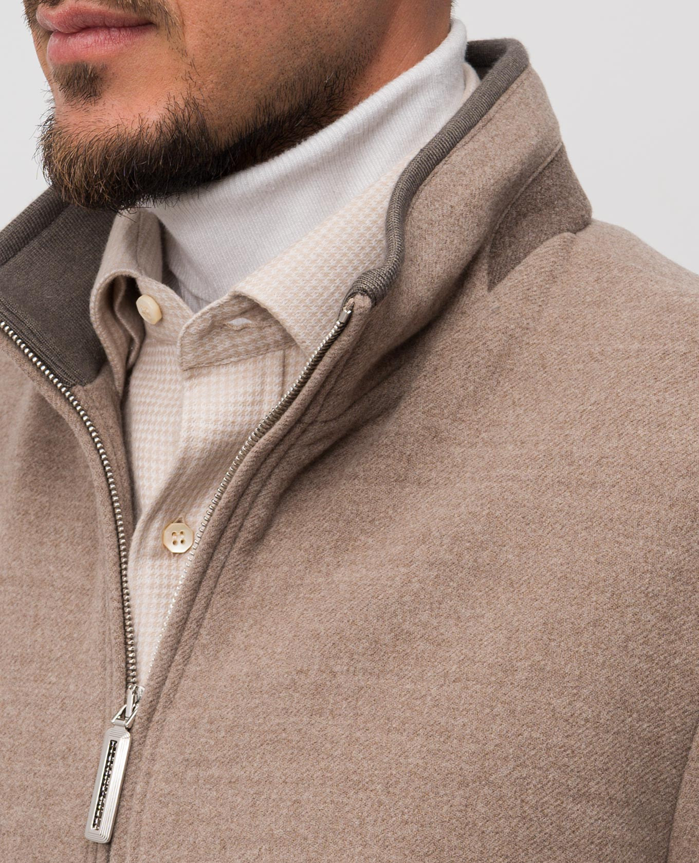 

Beige wool jacket Stefano Ricci