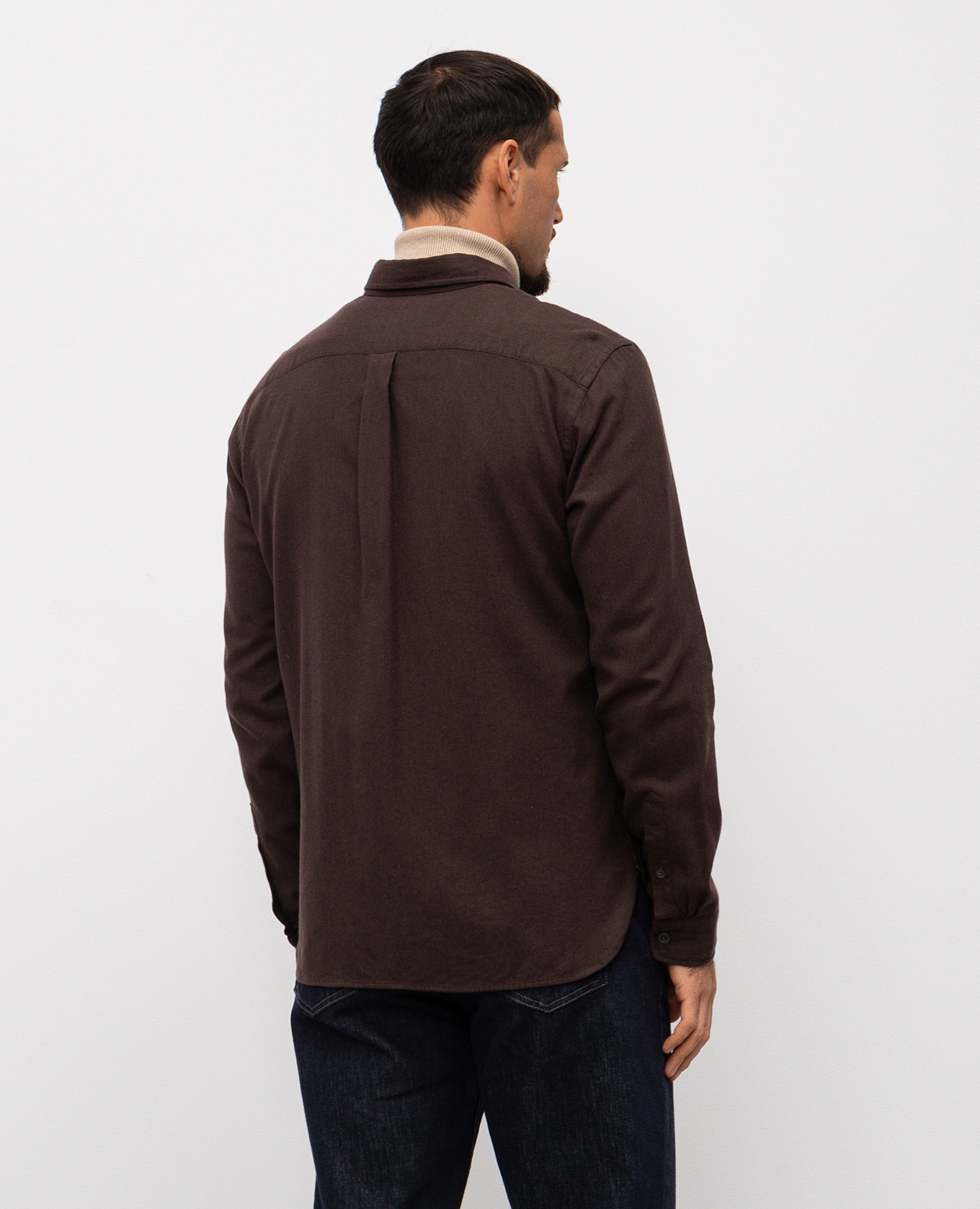 

Brown shirt with woven pattern Cashmere&Whiskey
