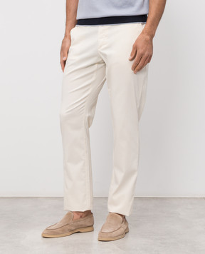 Castangia dal 1850 Ivory silk pants GDPCA100S26