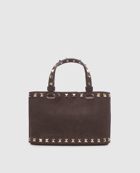 Valentino Brown suede Rockstud bag 9W2P0AT0KQQ