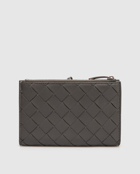 Bottega Veneta Andiamo gray leather wallet 876346VCPP2
