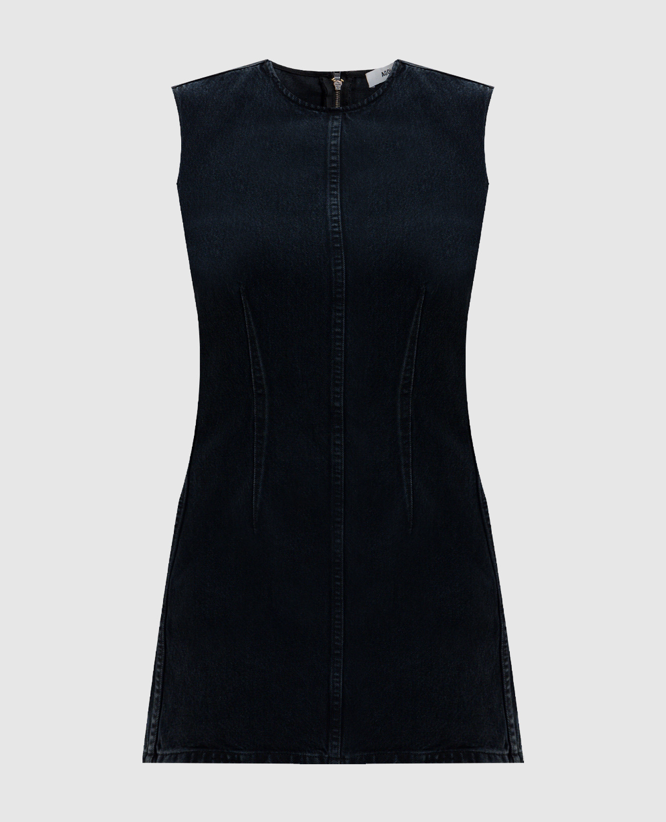 

Blue denim mini dress Ink AGOLDE