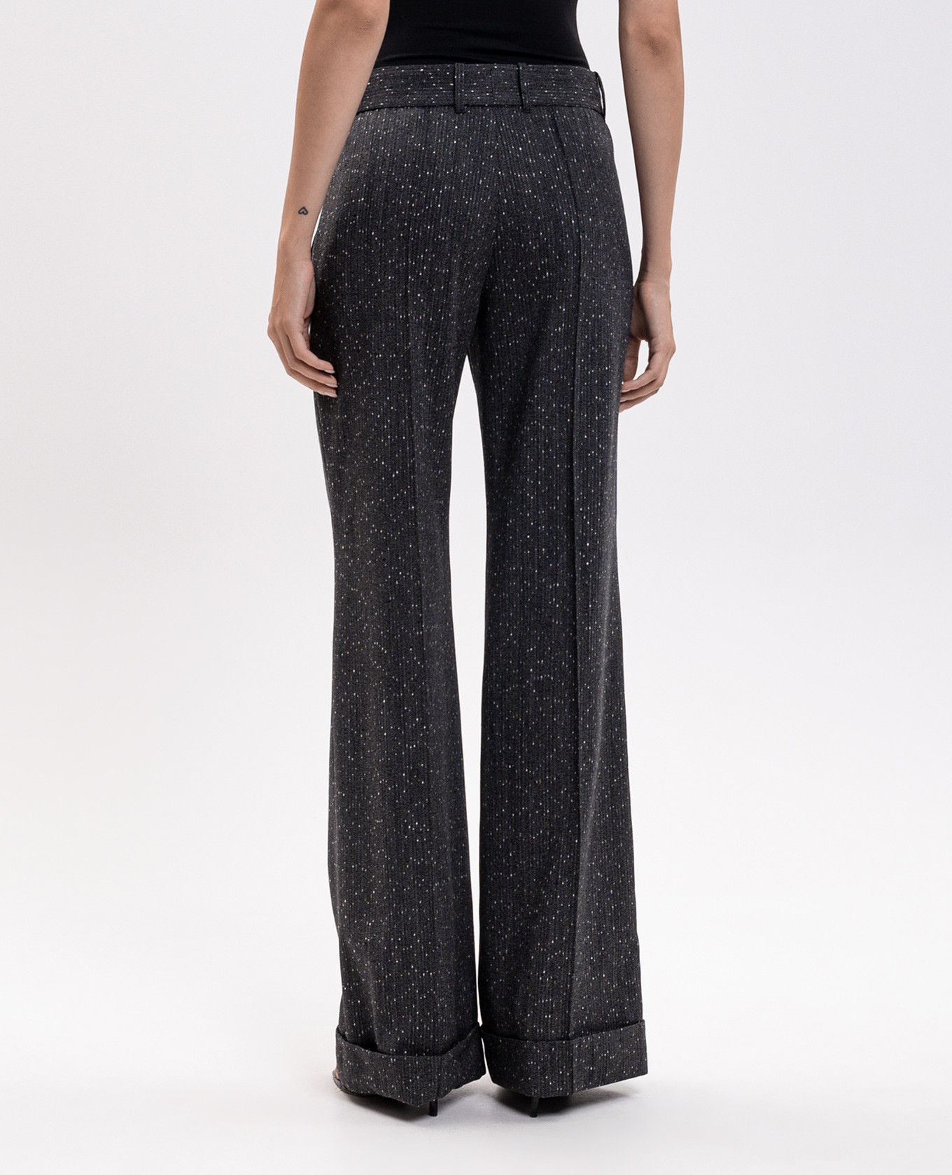 Grey wool trousers with lapels Alexander McQueen 4