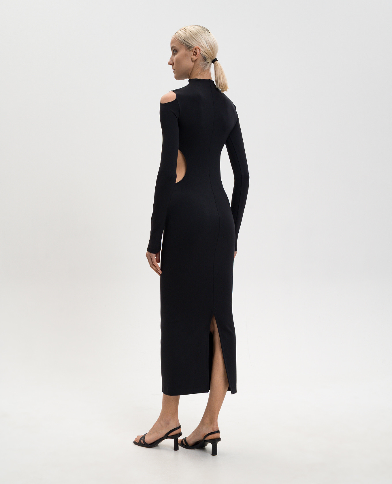 

Black Meteor dress with logo Off-White