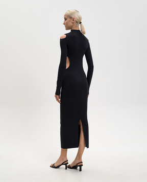 Off-White Black Meteor dress with logo 2DB56JS26JER001