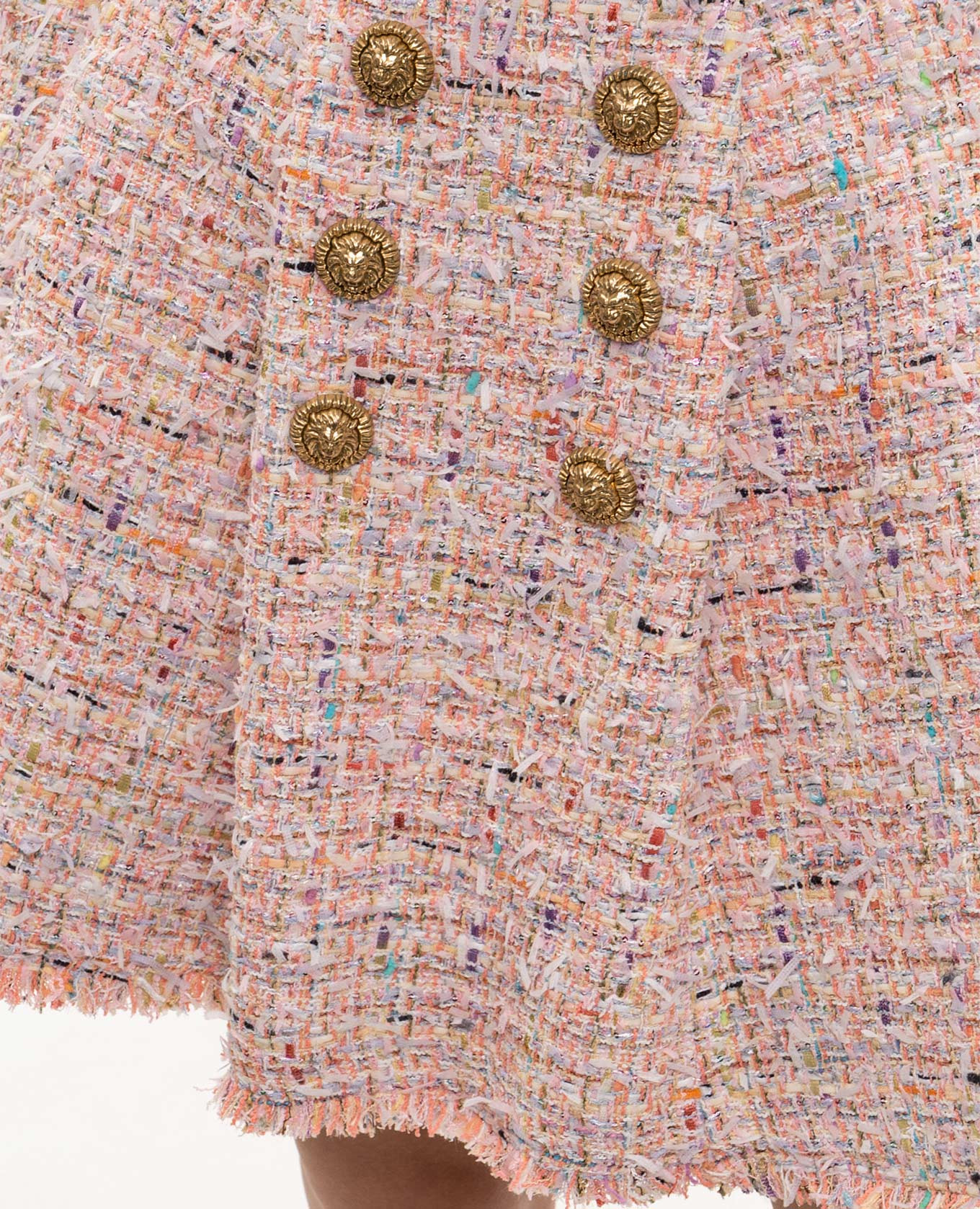 Pink tweed skirt Balmain 5