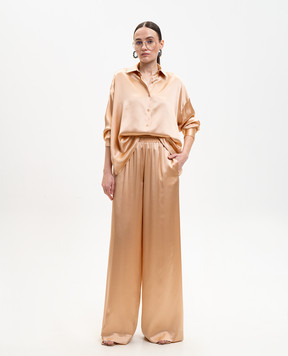 Ermanno Scervino Beige silk blouse D482K772NXE