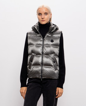 Moncler Fluidite grey down vest L20931A001195993C
