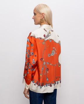 Versace Printed silk blouse 10256861A18682