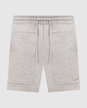 Mackage Elwood grey melange shorts with textured logo ELWOODR