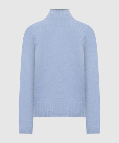 Beige wool and cashmere sweater
