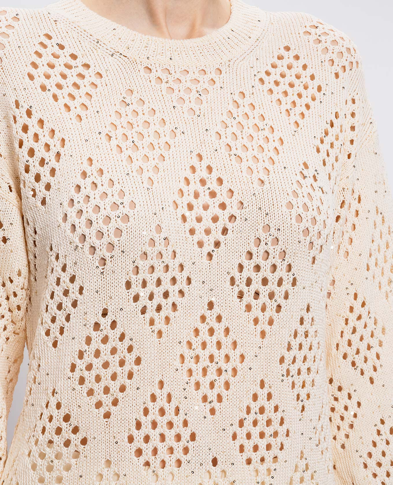 Beige sequined jumper Peserico 5