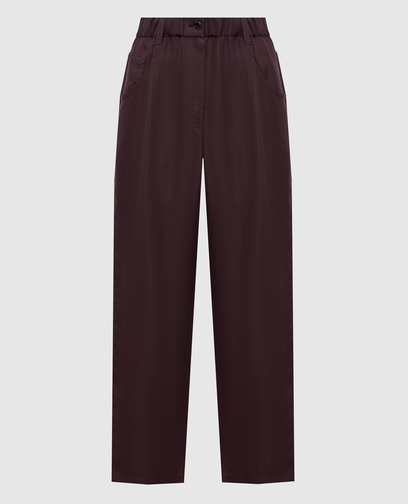 Brown linen pants