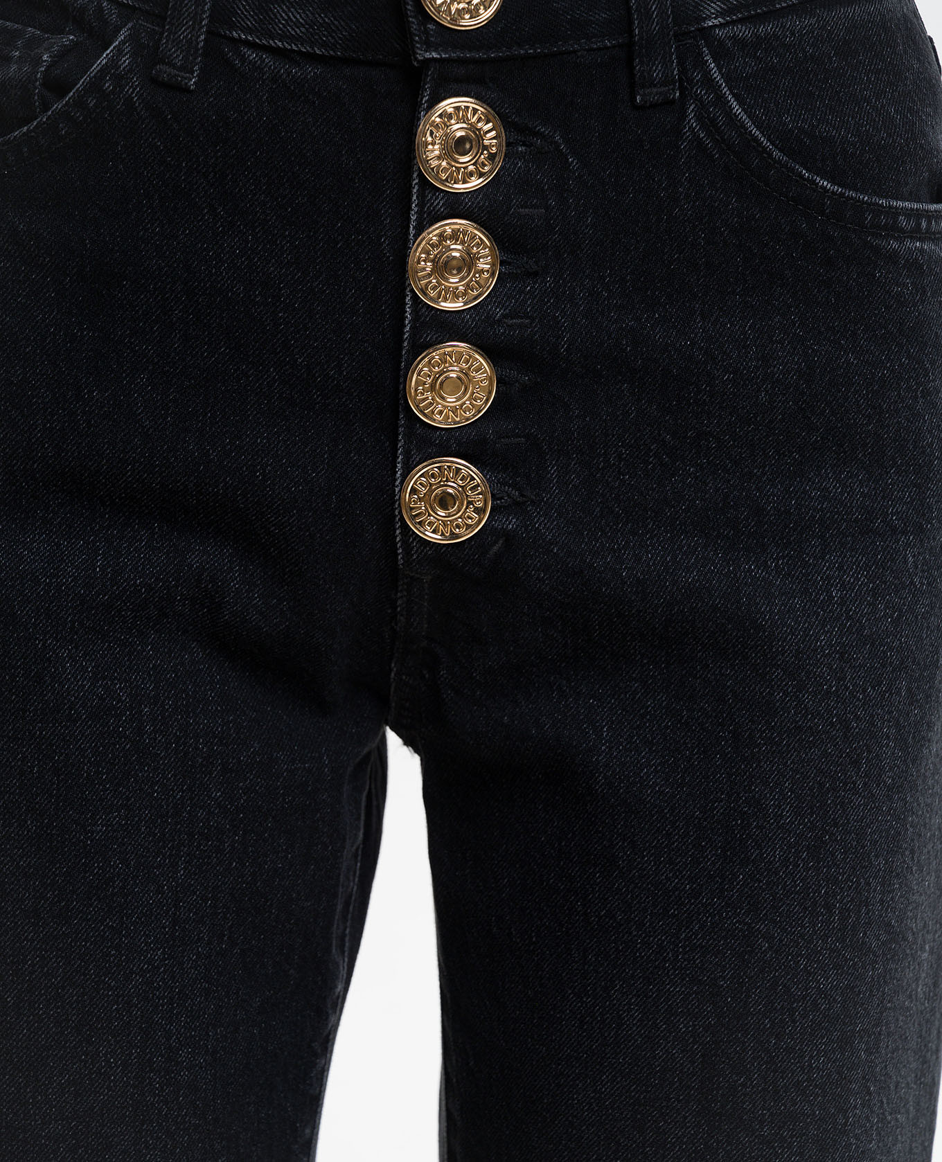 

Black flared jeans with patch Dondup