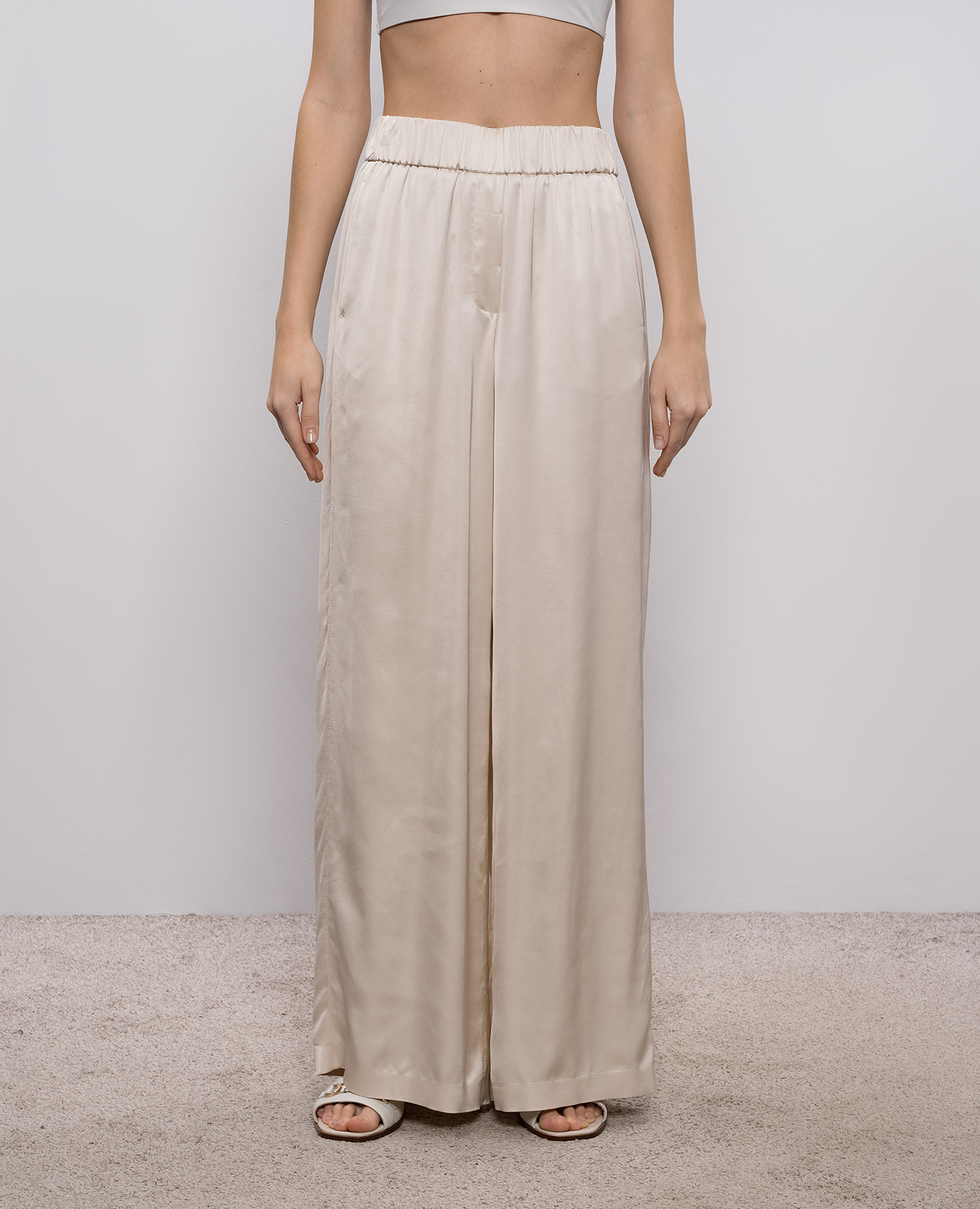 

Beige palazzos Peserico