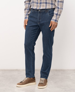 Florentino Blue jeans with logo patch 126554610710
