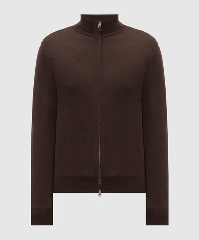 Bruin kasjmier vest