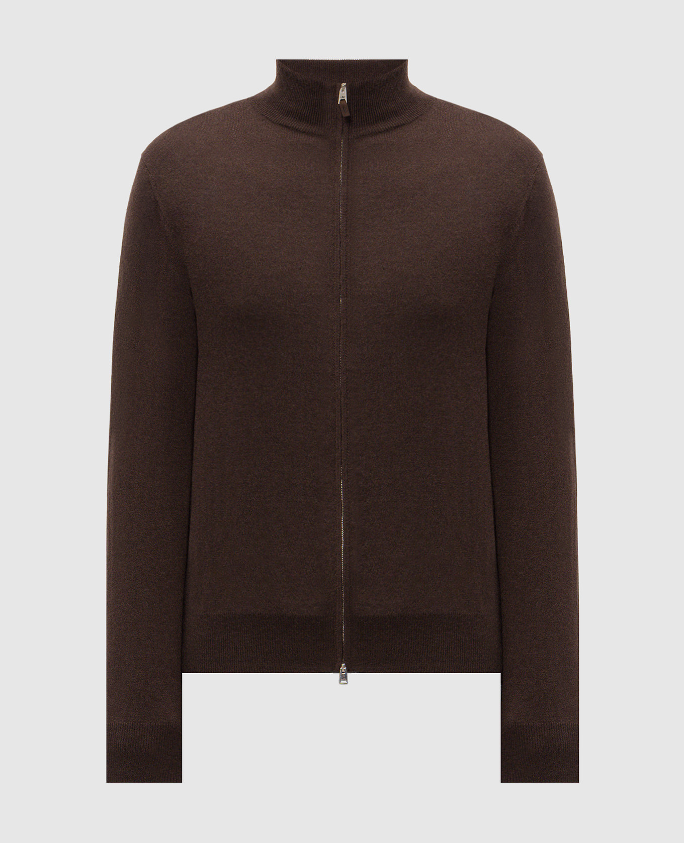 Brown cashmere cardigan