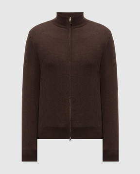 Cashmere&Whiskey Brown cashmere cardigan MU867A1312525R