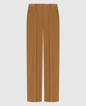 Max & Co Brown ELIDE pants with wool ELIDE