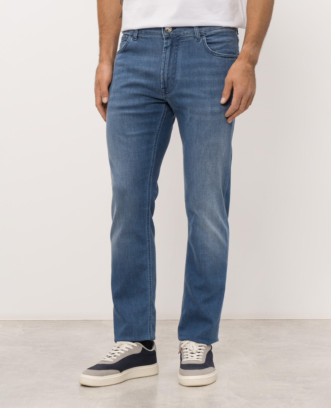 Blue jeans with a worn effect Stefano Ricci 2