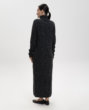 The Row Melani gray cashmere dress 10423Y632