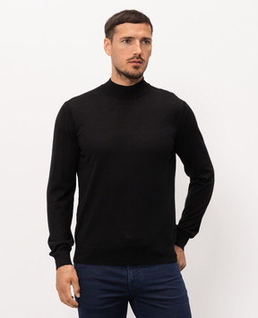 Stefano Ricci Black cashmere and silk jumper K606125L10F26302