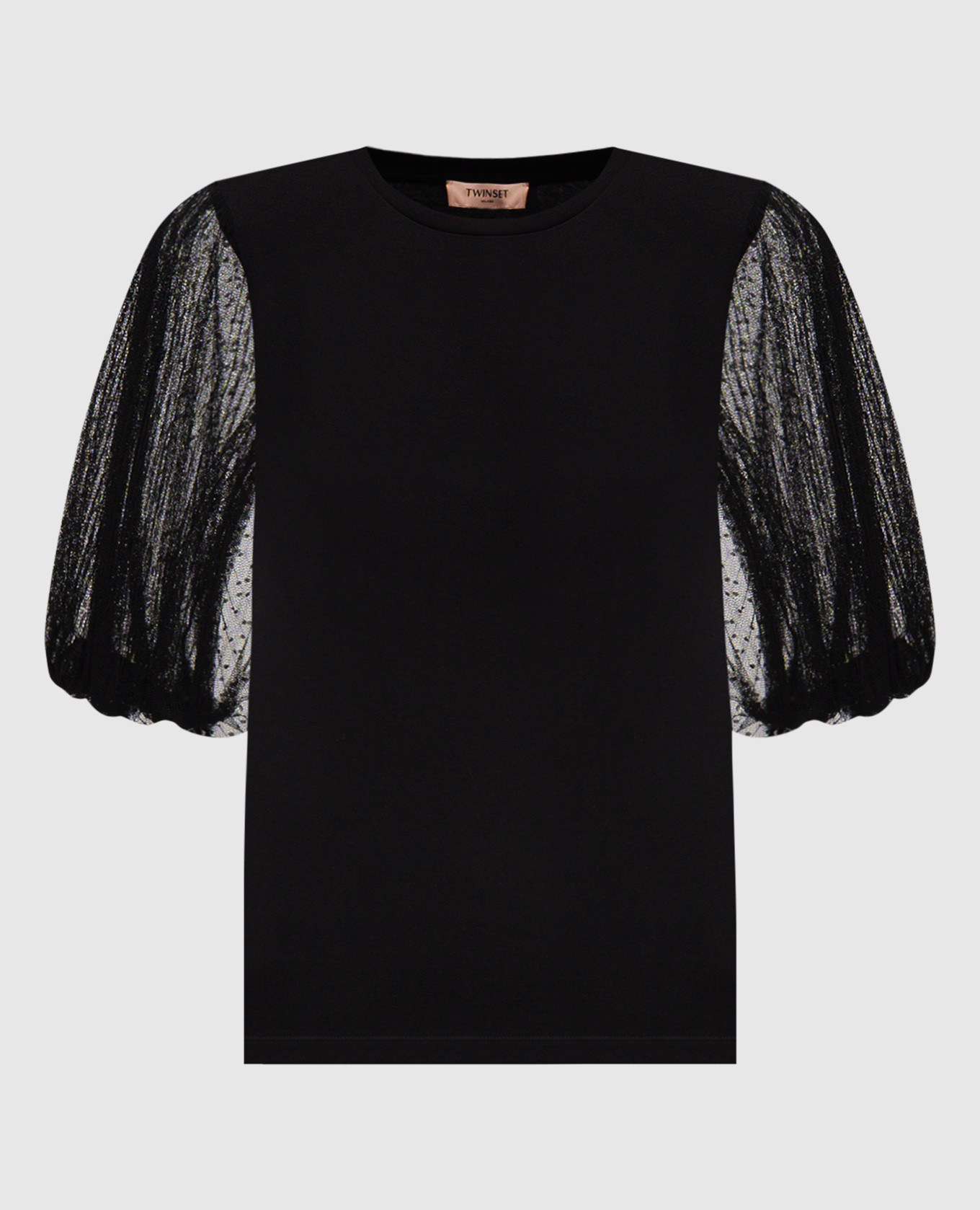 

Black top with logo Twinset