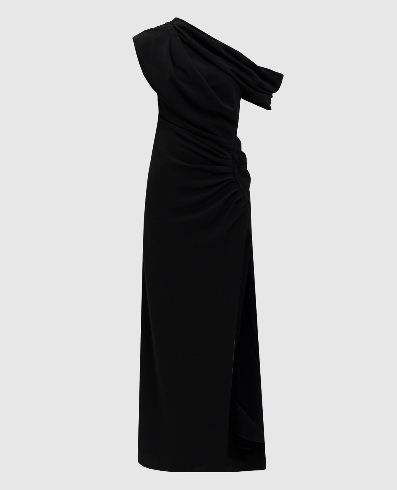 

Kally black one-shoulder dress with slit Simkhai