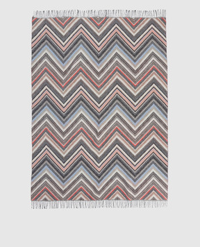 Missoni Home Chevron plaid with wool in a fringe pattern 1D3PL99005