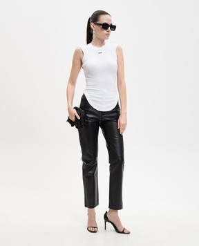 Twinset Black leather pants 261TP2011