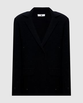 Twinset Black jacket with sequins 262LI3PAA