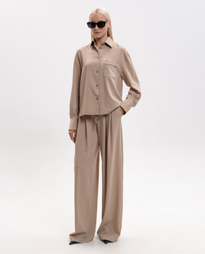 Ermanno Scervino Beige wool shirt D492K387YXJ